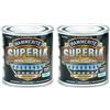 Hammerite Superia smalto metallo antiruggine interno e esterno, Brillante Marrone, 250 ml (Confezione da 2)