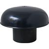First Plast CDVM80A Cappello di Ventilazione Testa Esalatore con rete, Ardesia, diametro interno 80 mm