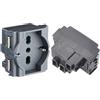 Vimar 0R16211 Idea Presa Da Incasso, Con Protezione Bambini Sicuri Sicury 2P+T 16 A 250 V~ Universale, Grigio & 0R16201 Idea Presa elettrica a muro con protezione SICURY 2P+T 10A P11 grigio
