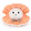 Apricot Lamb Conchiglia animali marini peluche per bambini, morbido e carino, per bambine e ragazzi, soffice conchiglia arancione, 14 cm