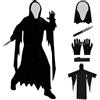 XILEPINGAN Ghostface Costume di Halloween, Halloween Ghostface Costume, con Maschera e Coltello Giocattolo, Halloween Costume Film Spaventoso Costume, per Halloween Carnevale Festa