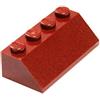 LEGO Parti e pezzi: Rosso Scuro 2x4 Pendenza 45° x100