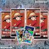 MYCYBERSTASH Pacchetti Booster One Piece (Portando avanti la sua volontà - 4 confezioni di OP-13) con maniche olografiche (giapponese) | 1 su 25 possibilità di una carta PSA 8 o superiore