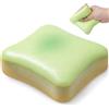 Crunier Squishy antistress a forma di pane, Butter squishy (verde) | Butter Squishy, Giocattolo Sensoriale Morbido e Portatile per Adulti, Fidget Toys Antistress per Ansia e Stress