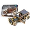 Wooden.City Vintage Cars Hot Rod Limited Edition - Kit modello 3D in legno per adulti per costruire automobili - Puzzle 3D retrò in legno per adulti Rompicapo per adolescenti - 142 parti