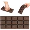 Sinbana Squishy Giocattolo di Tavoletta Cioccolato che si Gonfia Lentamente | Giocattolo da Spremere di Cioccolato Morbido da Fidget come Regalo per le Feste (Marrone Maculato)