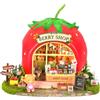 CUTEROOM Casa delle bambole, casa in miniatura per la decorazione della stanza, forme di frutta