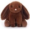 Apricot Lamb Coniglio di peluche marrone cioccolato, 20 cm