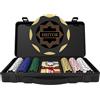 HEITOK Set Fiches Poker Clay Composite 300 pz 14g con valigetta | 300 pz 14g Clay Composite numerate con valigetta per Texas Holdem e Blackjack.