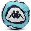 Kappa Helium 20.1F - Pallone da calcio termosaldato, bianco/nero, taglia 5 | Pallone da calcio termosaldato a 6 pannelli con guscio microtesturizzato e goffratura aerodinamica per uso professionale.