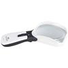 Schweizer Lente di ingrandimento con luce LED, Made in Germany, alimentato a batterie, 8 diottrie (3X), lente asferica 100x75 mm, per la mano sinistra, 2 livelli di luminosità, SCHWEIZER ERGO-Lux MP mobil