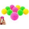 Gammaeon Set di 10 palline da massaggio per zone riflesse, 2,5 cm, palline per agopressione multicolore con gommini, ideali per fisioterapia, riabilitazione manuale e antistress