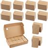 Catime 1000 Pcs Cartellini Prezzi in Carta Kraft, Thickened, 3,5x5cm, Perforated Etichette Vuoto Price Tags per Vestiti Personalizzate Abbigliamento Esposizione Gioielli Regalo (Marrone)