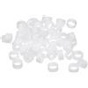 Generic Elastici in gomma siliconica, 100 pezzi, antiscivolo, diametro 10 mm, spessore 1 mm, larghezza 5 mm, per avvolgere cavi, confezione da 100