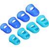 PATIKIL Gomma Dita Punte 16pz Silicone Pollice Polpastrelli Protezione Copritastiera Ditale per Chitarra Suonare Ufficio Contare Cucire Blu Cielo Blu 4 Dimensione