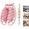 Mornly Rullo massaggiante cellulite a 29 ruote con bastone muscolare, massaggiatore Deep Tissue, massaggio per gambe e braccia, massaggiatore yoga