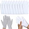 Mornly 10 paia di guanti in cotone bianco, 10 paia di guanti idratanti extra spessi per mani asciutte, dermatite atopica ed eczema, morbidi, delicati sulla pelle e adatti alla SPA
