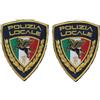 Handmade 2 Patch polizia locale Pegaso da collezione a strappo coppia di ricamo