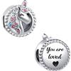 LSxAB Ciondolo a forma di unicorno You are Magic, compatibile con braccialetti Pandora