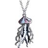 DALANE Smalto Lega Carino Medusa Collana Ciondolo Vita Oceano Gioielli Regali per Donne Ragazze Bambini Charms