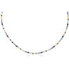 MATERIA by Matthias Wagner Collana girocollo in argento 925 con perle colorate per donna CO-40, Gemma