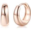 Silvora 8-14mm Orecchini Donna Cerchio Argento 925 Piccoli Argento Oro Nero | antiallergico, design minimalista, comodo e facile da abbinare, valorizza i lineamenti del viso