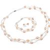 Treasure Bay Parure composta da collana, bracciale e orecchini con perle d'acqua dolce naturali