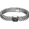 OIDEA Bracciale San Michele da uomo: bracciale a catena arcangelo in acciaio inox argento per gentiluomo gioielli religiosi cattolici ipoallergenici - per amuleto regali, Acciaio inossidabile, Non
