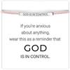 YANCHUN Braccialetto con scritta in lingua inglese God is in Control, regalo ispiratore, regalo ispiratore, regalo per donne