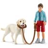 Schleich 42478 Passeggiata con labrador retriever