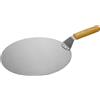 4BIG.fun Buccia per pizza 30,5 cm Buccia per pizza Manico in legno Buccia per pane in acciaio inox Buccia per pizza