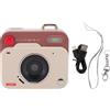 Gistuch Fotocamera digitale 1080P, 48 megapixel, dal design retrò, con schermo LCD da 1,77 pollici, supporta fino a 256 GB, registrazione continua automatica, ideale per studenti, viaggi, colore kaki-marrone