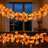 DIELOVEHUA 1 Pezzi Foglie di Acero Luci, 3 Metri 20 LED Autunno Foglia d'acero Ghirlanda Luci, Crea un'atmosfera Calda, Decorazioni Autunnali per Halloween, Natale, Ringraziamento