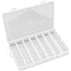 TONGIHS 1 Pezzi Scatola a Scomparti,per Perline,Orecchini,Trasparente | 28 scomparti,Plastica,Resistente,Trasparente,Leggero,Facile da trasportare,Divisorio mobile,per Bagno,Cucina,Soggiorno,Studio