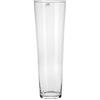 matches21 HOME & HOBBY matches21 - Vaso conico in vetro per fiori, design alto e arrotondato, 1 pezzo, Ø 17 x 50 cm