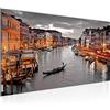 Runa Art Quadri Moderni Venezia Italia Tela Non Tessuta Soggiorno Corridoio Panorama Marrone Grigio 604312b