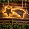 Magie di Natale Stella cometa con tubo a led bifacciale effetto Neon per esterno (65 cm, Luce Calda)