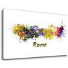 Printerland Quadro Moderno CITTA' città ROMA Quadri moderni da Parete XXL grande Stampa su tela Canvas Decorazione muro Murale Soggiorno Arredo Camera da letto Cucina (70x100 cm, roma)