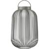 blomus LITO Lanterna LED L, grigio granito, ferro, Ø 31 x 49 cm | 3 colori di luce, dimmerabile tramite tocco, funzionamento a batteria mobile, resistente agli spruzzi d'acqua secondo IP54