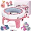 DoubleCare Macchine per maglieria, 40 aghi per lavorare a maglia, Smart Knitting Board rotante a doppia tessitura Machine Kit per bambini e adulti