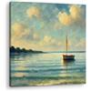 Artenor Quadro Paesaggi Riflessi Sereni, 100 x 100 cm - Made in Italy, Quadri Moderni Soggiorno, Camera da Letto, Cucina, Poster da Parete, Decorazioni Casa, Stampe Quadro su Tela Grandi Dimensioni