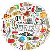 Padabayka Italy Stickers for Laptop, Scrapbooking, Rome, Europe Travel Stickers for Journal, Album, Italian Decorations for Party, Gifts for Women