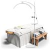 Tetipa Lampada a stelo a LED, 45 W, per ciglia, luce regolabile 3-6000 K, lampada con supporto per telefono, lampada cosmetica per la lettura del tatuaggio