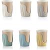 Guzzini - Tierra, Set di 6 Portabicchieri in Plastica Riciclata - Multicolore, 11,7x7xh17,7 cm- 19750052