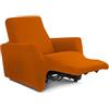 PARAMAISON Copripoltrona Relax Reclinabile, Fodera Elasticizzata Antimacchia Antigraffio Monoposto | Arancio