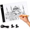 UKOFEW Tavoletta Luminosa, Light Box A4 LED Light Pad di Disegno, Tavola Luminosa Led, con Luminosità Regolabile, per Animazione, Schizzi, Progettazione, Disegno, Pittura a Diamante 5D (A4)