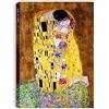 Quadri L&C ITALIA Klimt il Bacio Quadro Moderno Stampa su Tela per Soggiorno Moderno Camera da Letto Salotto Canvas Verticale Grande 70x100 Riproduzioni Autori Famosi Classici