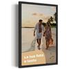 Cimpress Tela Personalizzata con Foto e Cornice, 50 × 70 cm, Verticale | Personalizzabile con immagine o testo, decorazione da parete per casa o ufficio, regalo personalizzato per Natale e feste