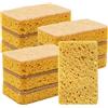 Veruydita 10 spugne da tavola in sisal, confezionate singolarmente, 11 × 7 × 2,3 cm, double face in fibra di sisal messicano e cellulosa di legno francese per pentole, padelle e stoviglie