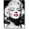 Quadri L&C ITALIA Quadro Marilyn Labbra Rosse 9 Stampa Su Tela 50 x 70 Soggiorno Salotto Camera da Letto e Arredo Moderno Chic Bianco e Nero